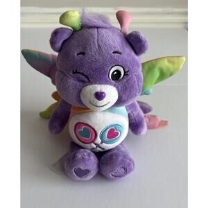 Care Bears Plush 10” Share Bear Unlock the Magic Purple Lollipop Wink With Wings